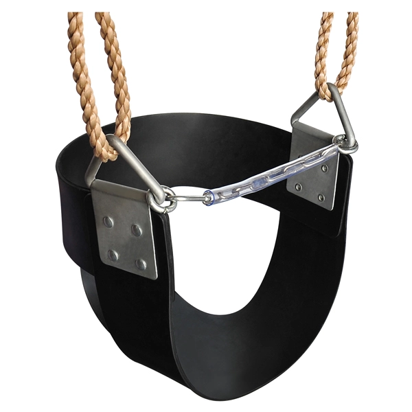 Rubber Half Bucket Swing Seat with Rope